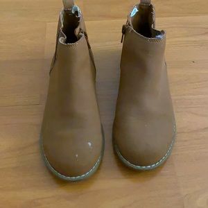 Girls tan booties